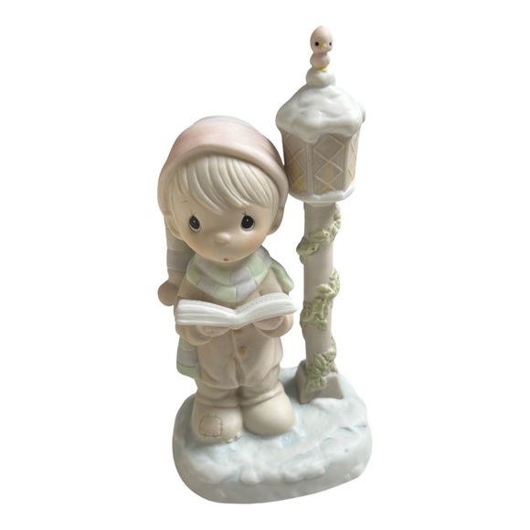 Precious Moments Vintage Christmas, O Come All Ye Faithful, with box, great cond - Picture 2 of 8